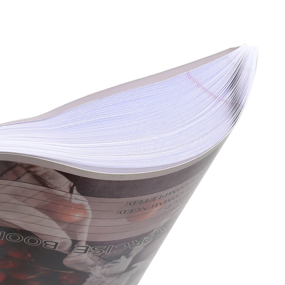 Factory Custom Spiral Notebook 100 200 pages 70gsm Offset Extra White Paper Ruled Line A4 School Exercise Book Composition Book