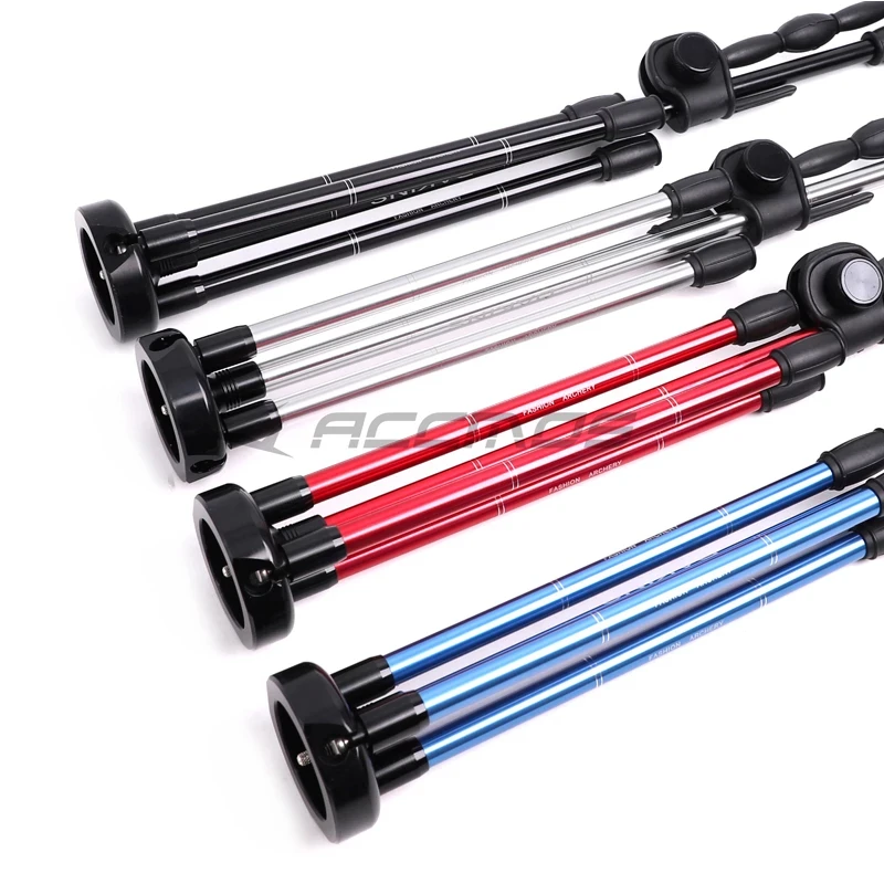 Archery Bow Stand Holder Foldable Metal Construction Traditional Recurve Bow Bracket Rack Hanger Hunting Shooting Accessory