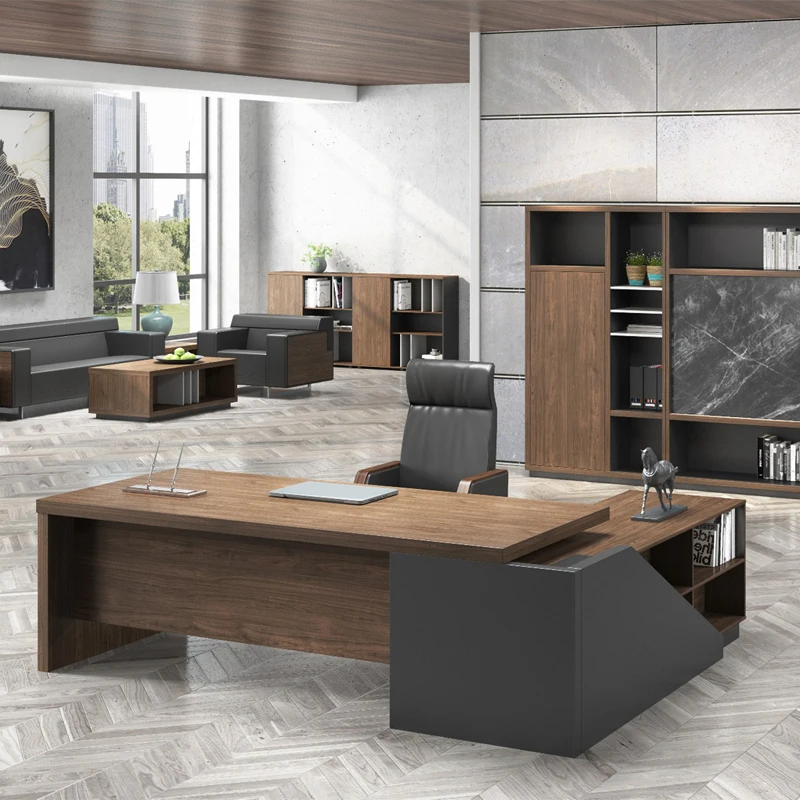 
 Современный дизайн, офисный стол, директорский офисный стол, Прямая продажа с завода, стол для руководителя  