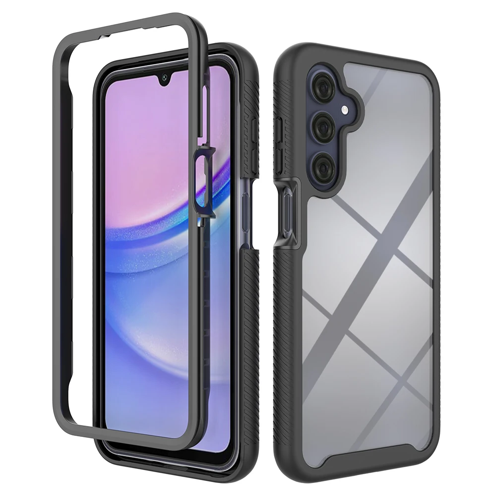 High Quality Hybrid Case Front Frame PC and Soft TPU Full Protective Case for Samsung Galaxy A16 5G