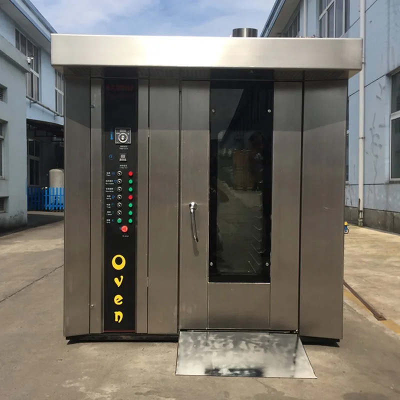 Industry Baguette Cookie Tandoor Ovener Biscuit Rotary Oven Chicken Rotator 32 Q Gas Bake Bread Machine