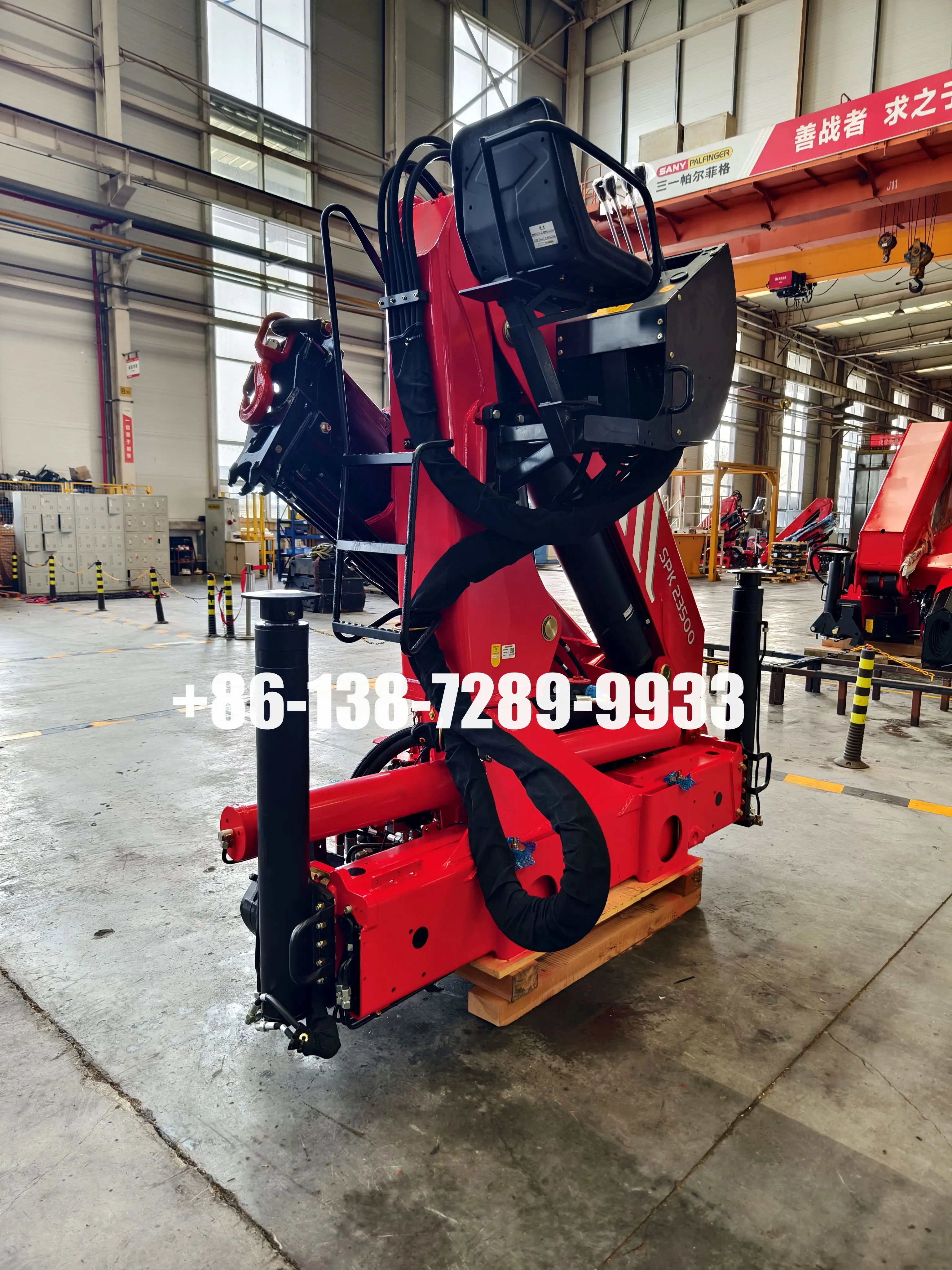 New Palfinger SPK23500 11 Ton Truck Mounted Knuckle Boom crane for Isuzu Volvo Stania Mercedes-Benz heavy truck chassis