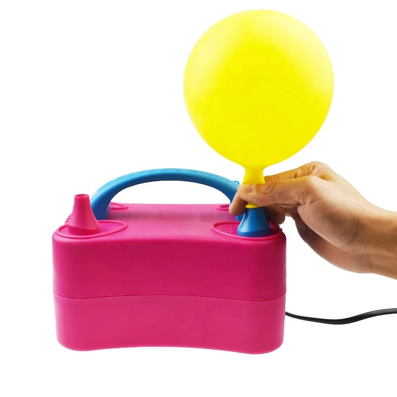 High Quality Custom Party ABS Material Electric Balloon Inflator Airpump Home Portable Electric Inflator Air Pump