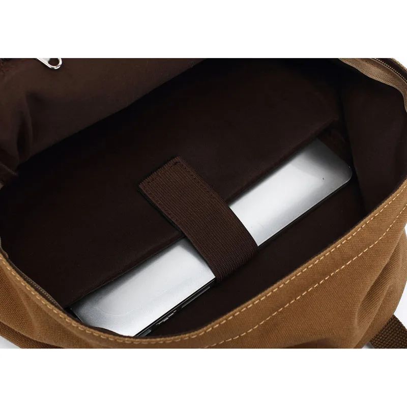 Durable Travel backpacks Casual Style Lightweight Canvas Laptop Bag Rucksack for Men&Women