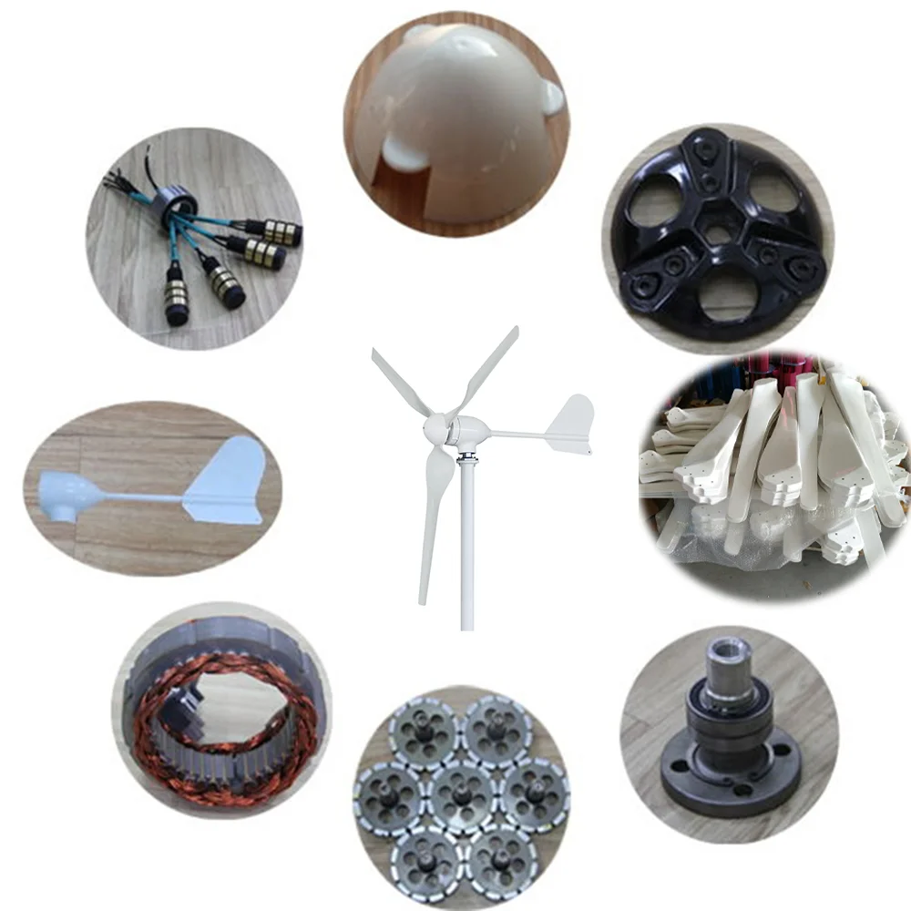 Free Energy Wind Turbine Generator Portable Wind Generators 400W 500W 800W 1KW Wind Generators For Home