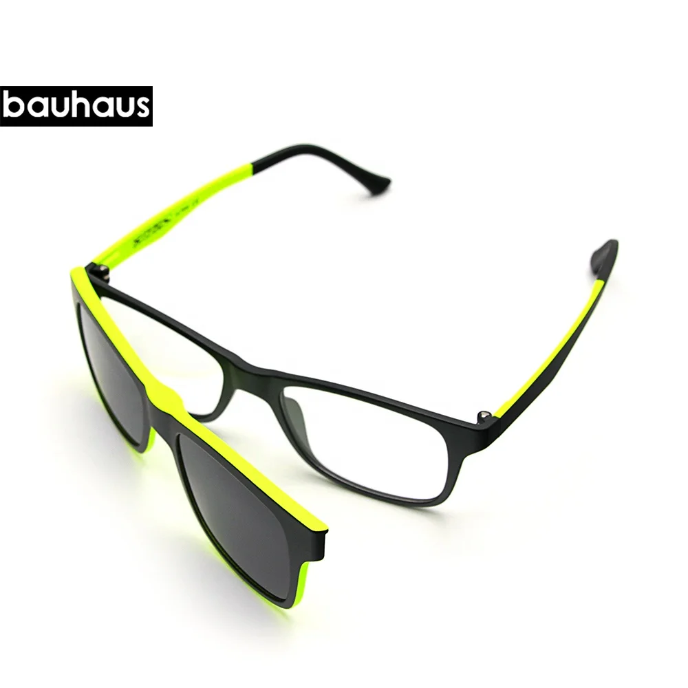 RS002 Bauhaus Factory Direct Hot Sale Ultem Eyeglasses Frame Clip on Magnet Sunglasses