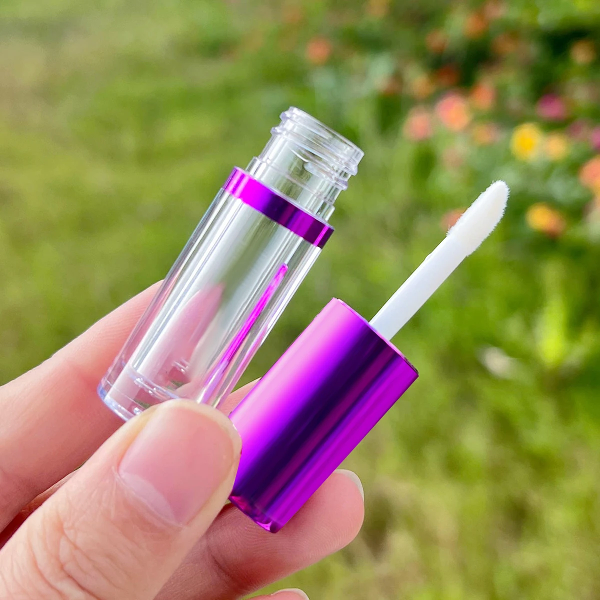 Empty 2.5ml Unique Custom Lip Gloss Tube/Lipstick Balm Container with Heat Transfer logo