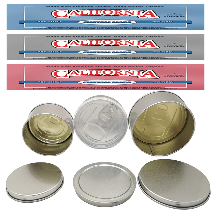 
Top Grade 100 ML Airtight Custom Stickers Cans Coffee /Honey/Fish Tin Can Empty child proof Tin Cans Food Packaging 