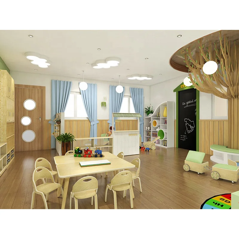 COWBOY on sale modern preschool furniture wood nature environment preschool nursery kindergarten kids play school furniture
