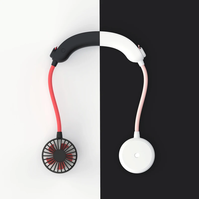 Factory Wholesale Cheap Promotional Gift With Logo Small Personalized Fans Custom Mini Portable Fan Recharge Neck Fans