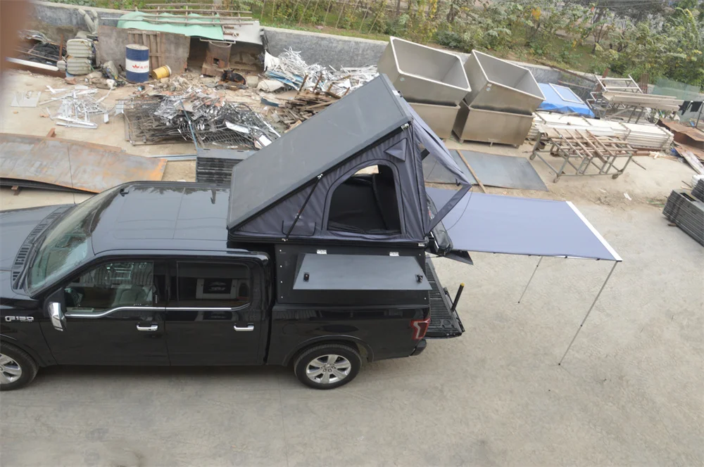 New Design Car Camping 4x4 Offroad Pickup Truck Hard shell Roof Top tent Camper Canopy