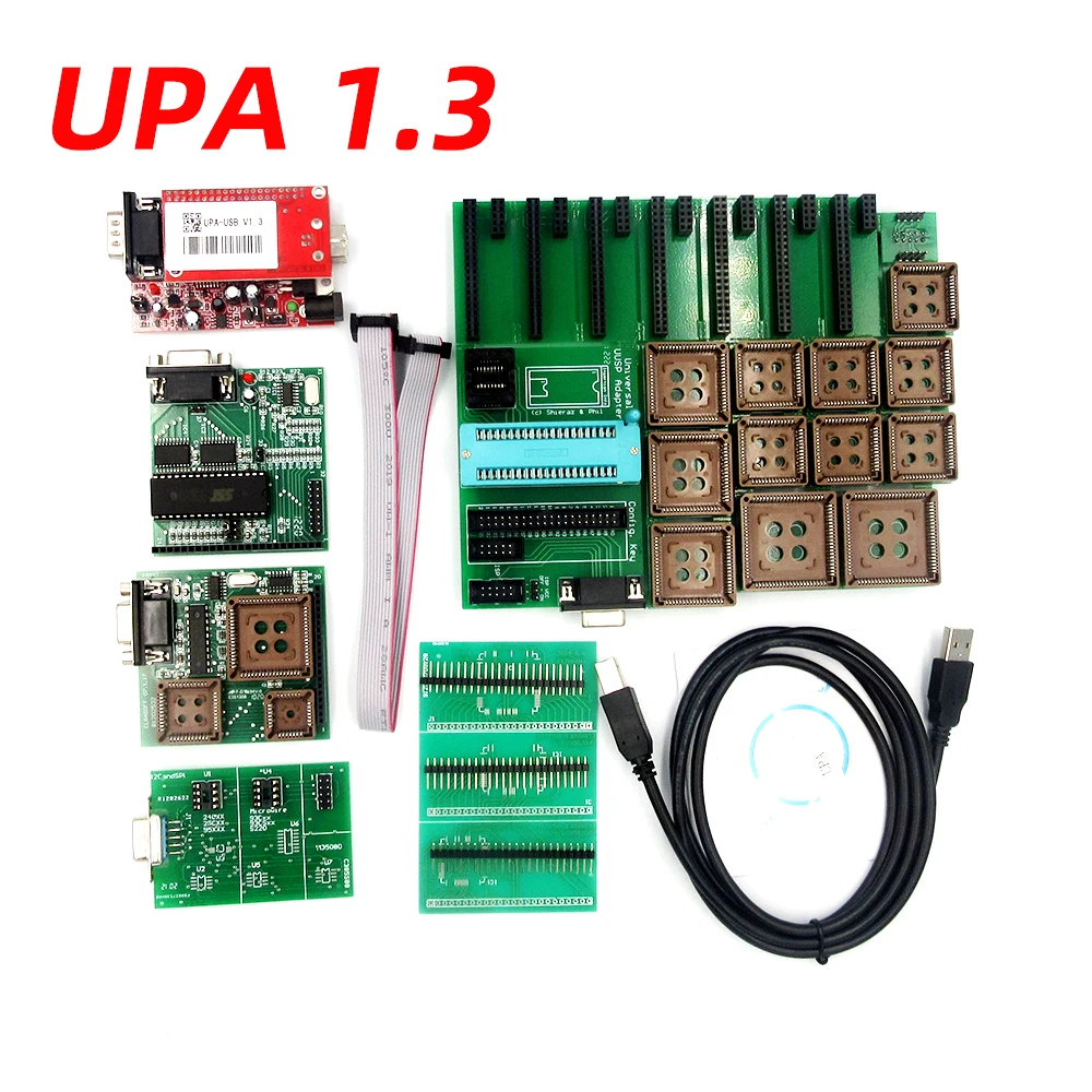 2020 Новый UPA USB программист V1.3 с полной Адаптеры для UPA-USB 1 3 ЭБУ чип-тюнинга OBD2 Авто диагностический инструмент