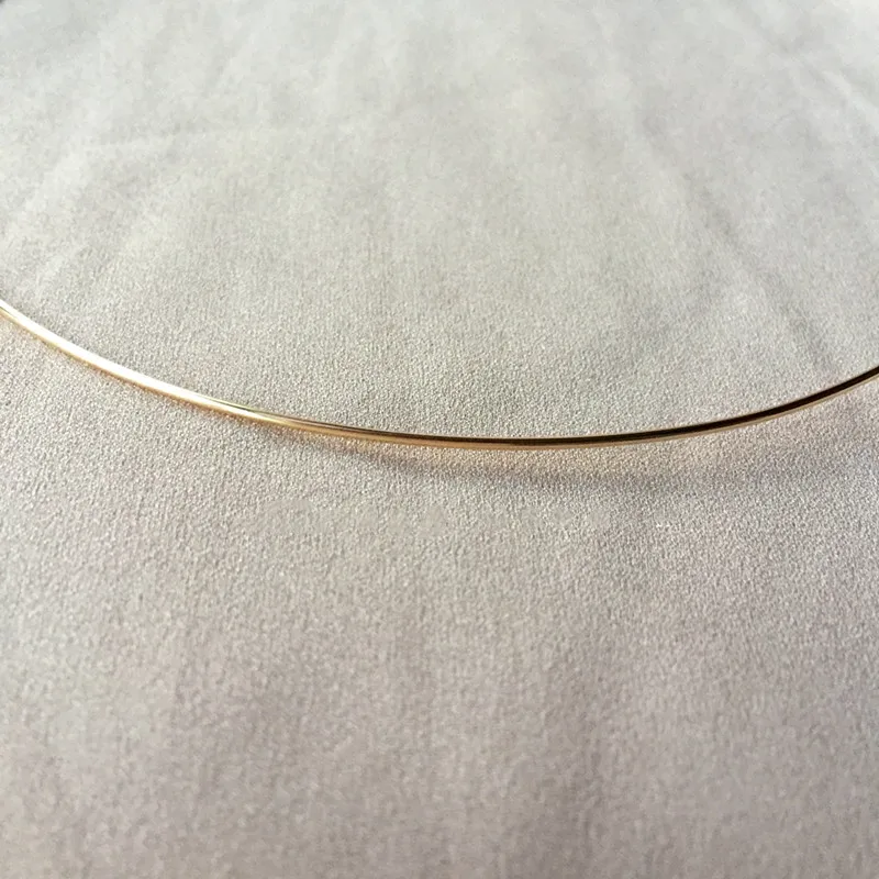 Wholesale Pure 14k16k18k Gold For Women  Charm Fashion  dainty gold necklace Snake Chain Jewelry