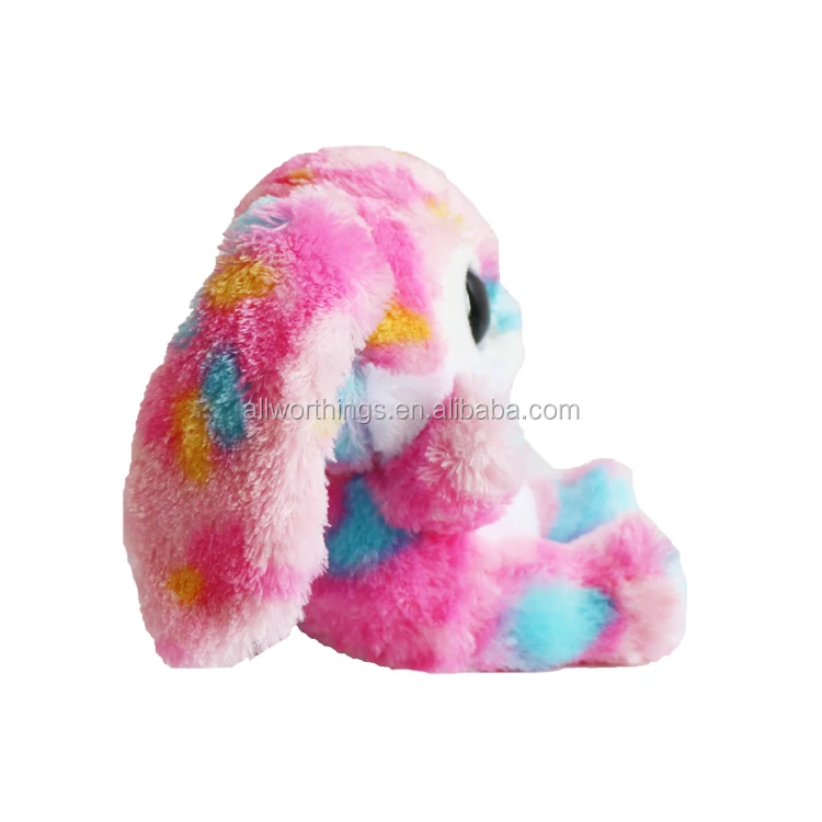 Free stuff 15cm pink rabbit big eyes plush toy pelucia doll