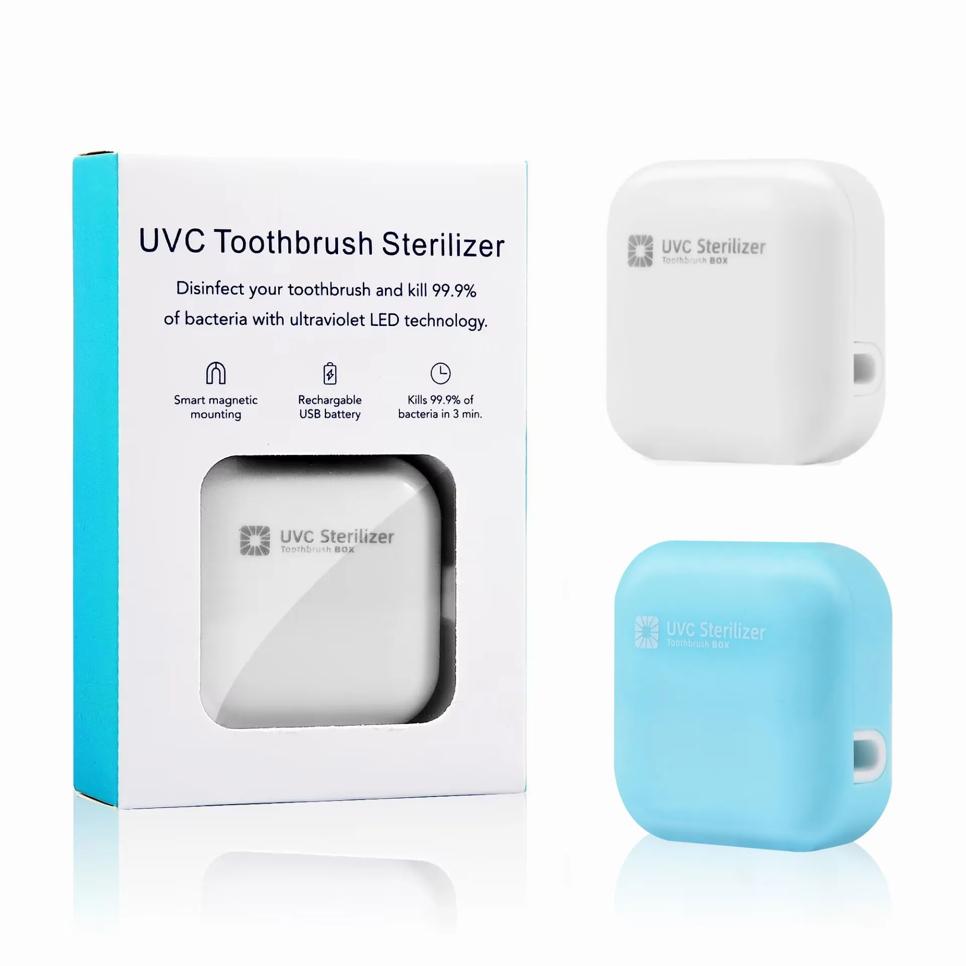 portable toothbrush sterilizer UV Toothbrush Sterilizer rate  99.9% chargeable smart travel  toothbrush holder original