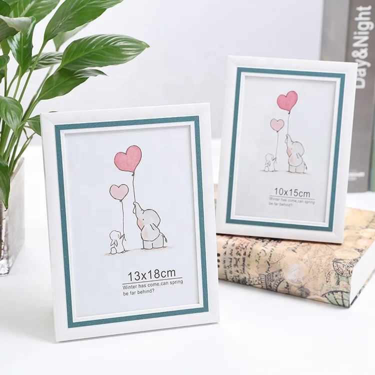 Оптовая продажа легко открытый МДФ задник украшение дома белый милый ребенок новый стиль фоторамки