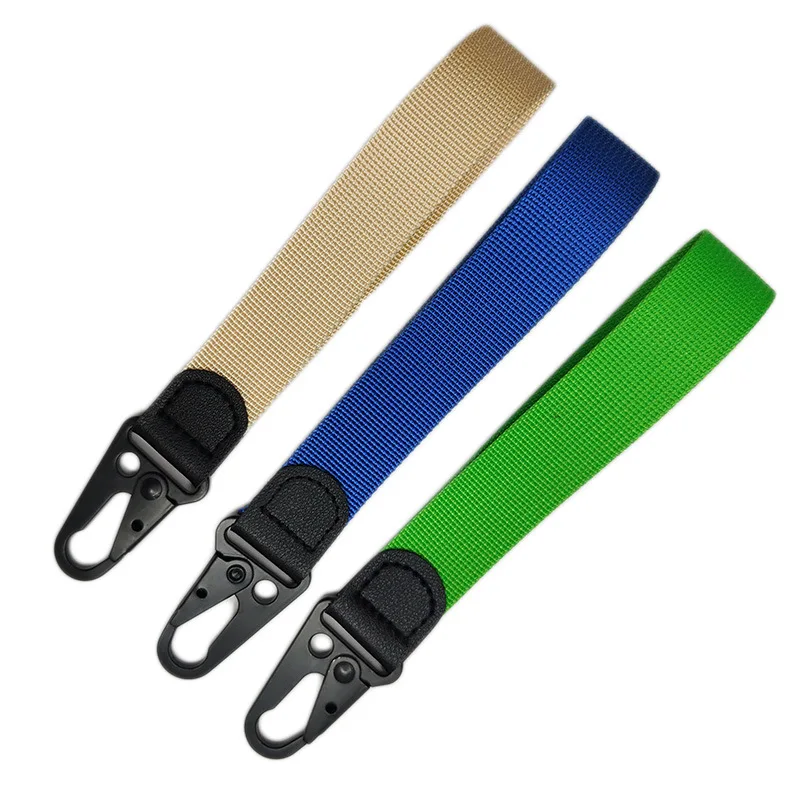 Promotional Polyester Hand Wrist Strap With Key Ring Lanyard  For Key Chain  Phone  Card Holder With Custom Own Logo Lanyard