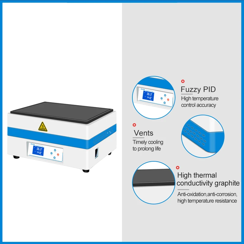 250C 450C  400X300mm Working Plate Size Graphite heating plate