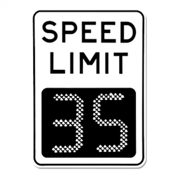 Led digit traffic detector highway solar limit aluminum speed radar sign