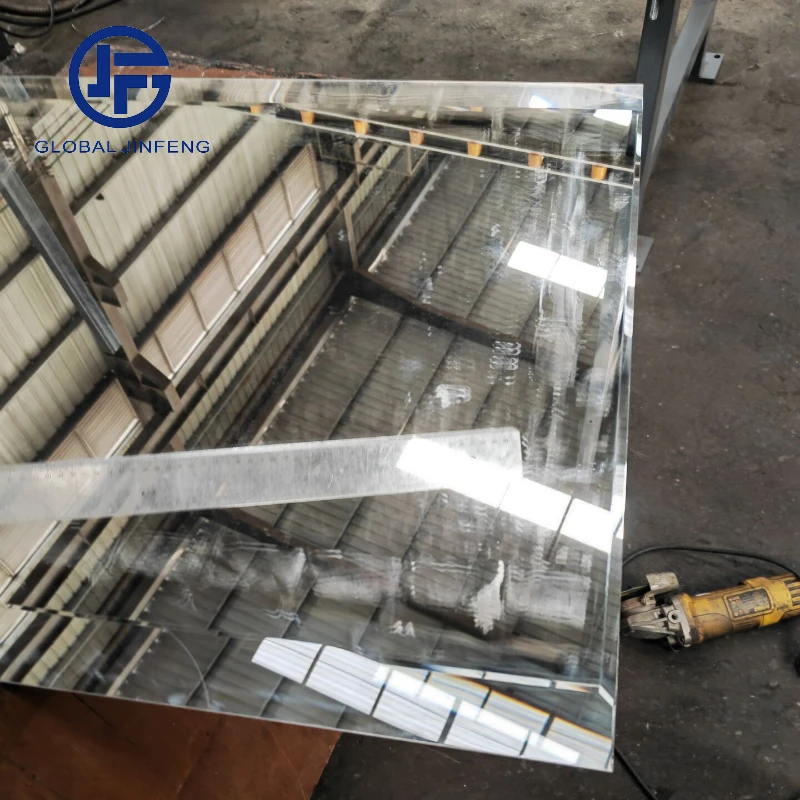 JFE 261 Glass Edge Beveling Machine CE Straight Line Beveling Mirror Edge Polishing Machine with PLC control