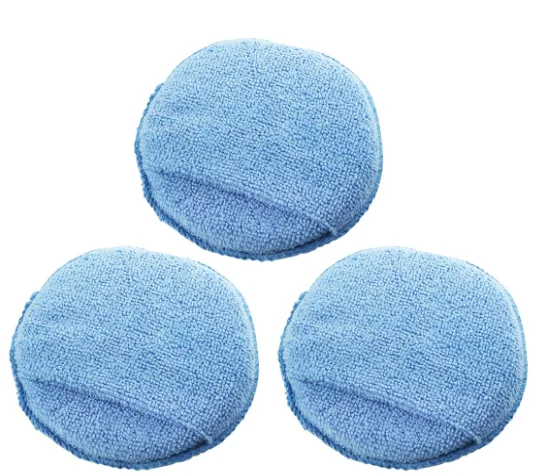 6 Pack Multipurpose Microfiber Sponge Applicator Pads Detail Polishing Foam for Microfiber Wax Application