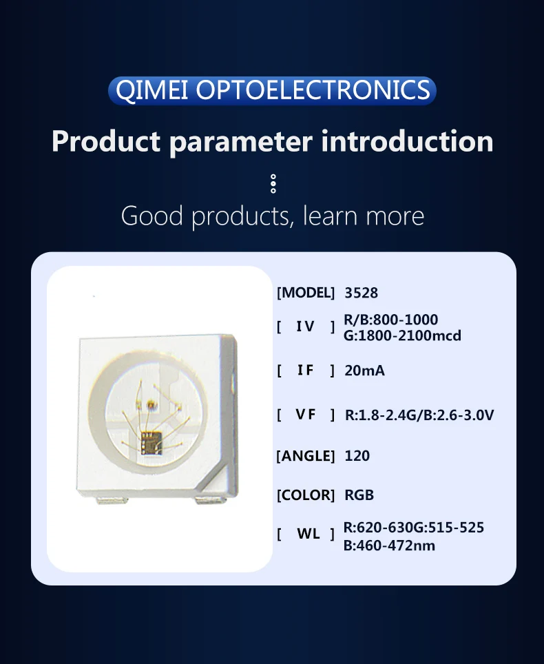 3528 Diode 0.06W Bi-color Red+ Blue,  Red+Green, Red+Yellow, Blue+Green 3527 Bicolor SMD LED Chip