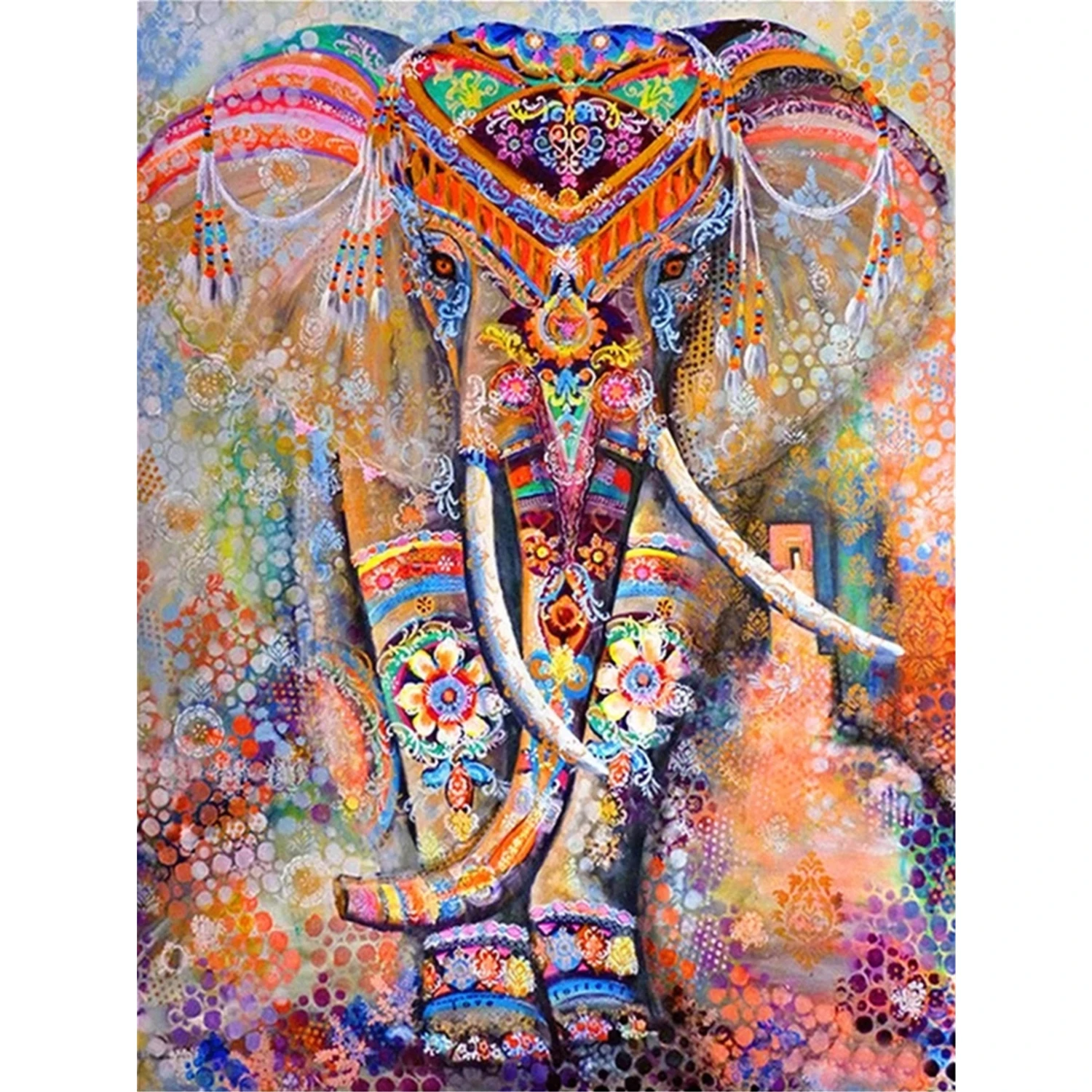 Wholesale 5D Diamond Painting Cross Stitch Elephant Kit Full Drill Mosaic Picture Diamond Embroidery Home Decor Gift