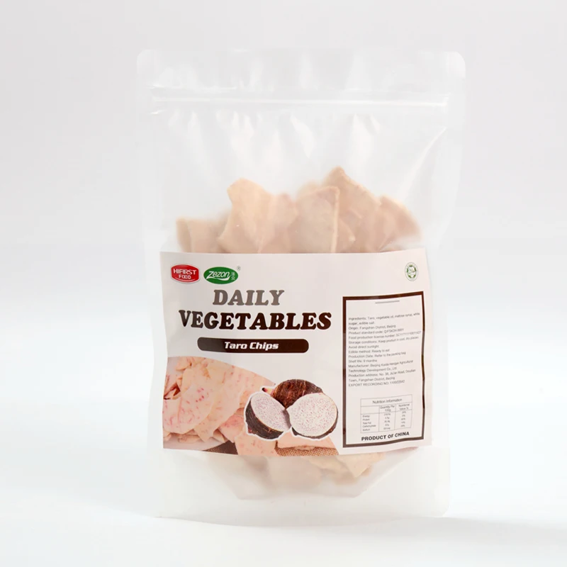 Hot sale  dried vegetables dry taro chips Fruit & Vegetable Snacks taro