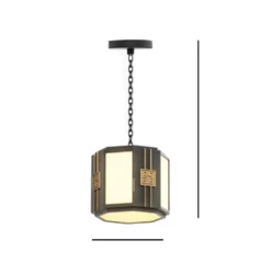 Outdoor villa chandelier outdoor courtyard waterproof pavilion landscape lights new Chinese pavilion chandelier