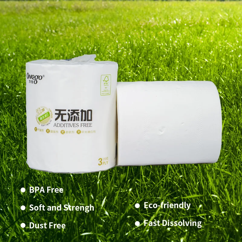 Wholesale Price Raw Material Paper Towel Rolls Recycle Pulp Embossed Soft Toilet Tissue