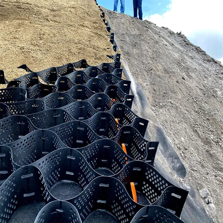 Hdpe Astm Smooth Perforated Geocell For Strengthen Surface Of The Soil In Landfill Geocell Driveway