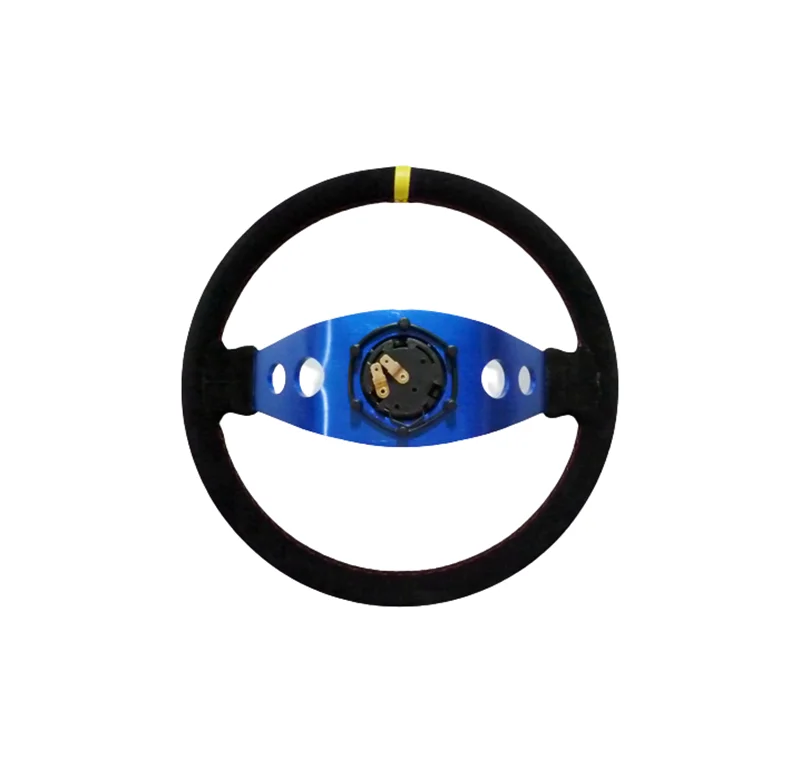 PVC Suede Leather Steering Wheel For Lexus Mitsubishi Lancer Bmw E39