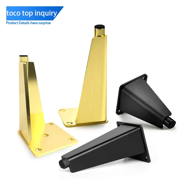 Toco Metal Aluminum Dining Coffee Table Legs For Luxury Furniture Silver Stainless Steel Furniture Legs Frame Raiser Protector