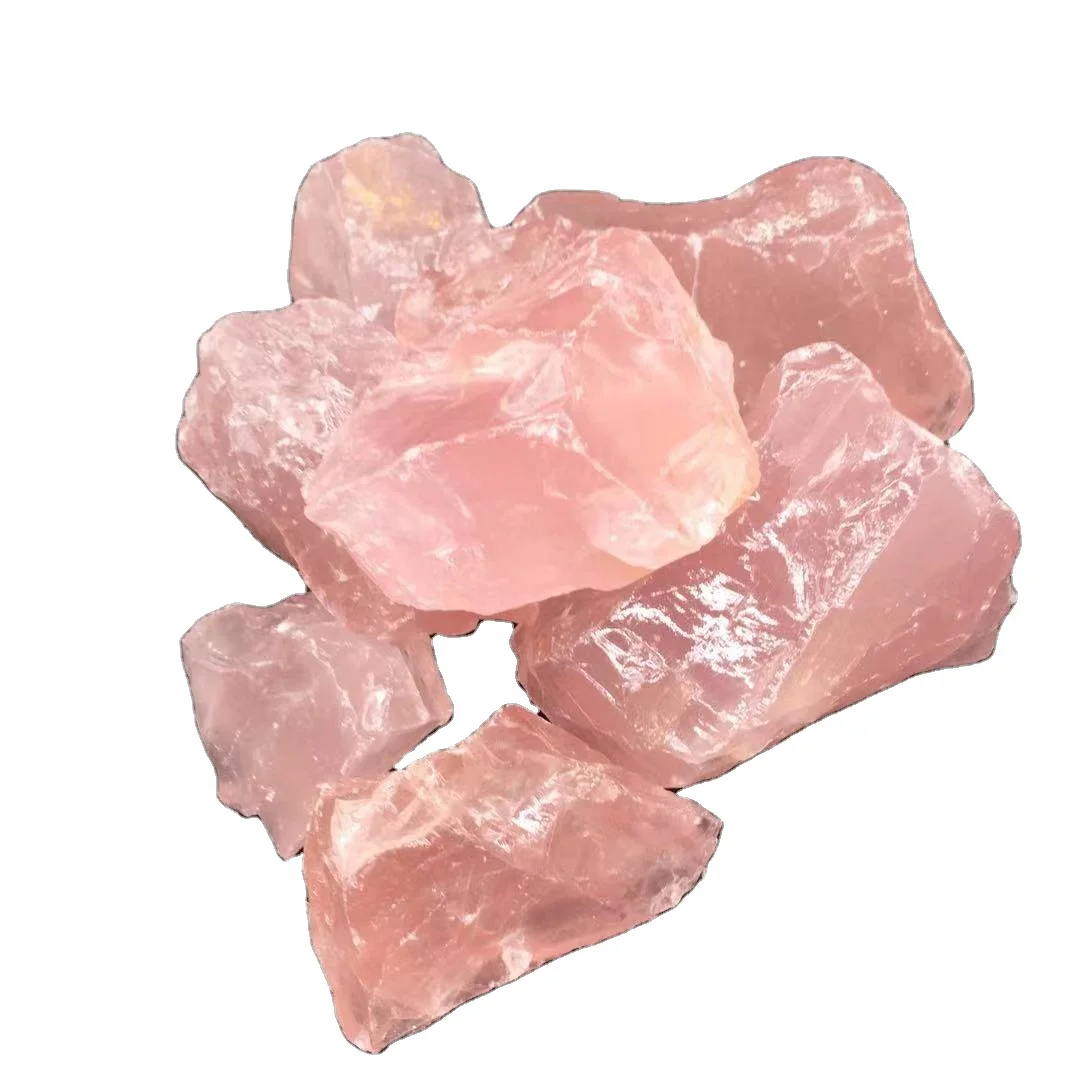 
Bulk Wholesale Rock Crystal Polished Rose Quartz Pink Crystal Tumbled Stones for Sale 