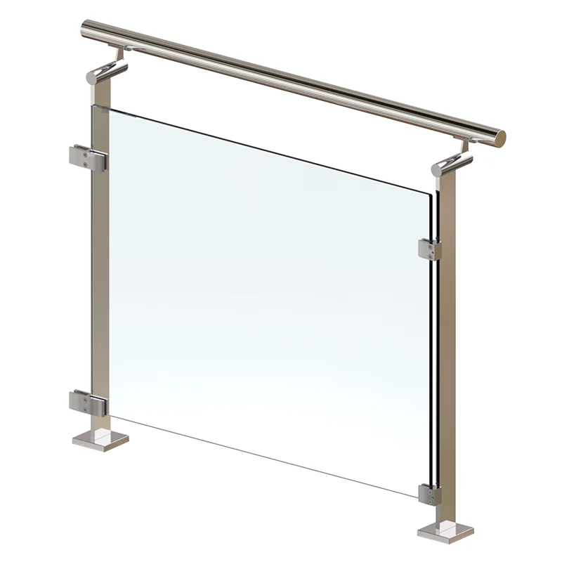 modern fashion house balkony terrace exterieur porch outside yard curved veranda glass railing cost per foot foshan