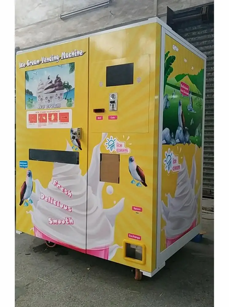 Hommy high quality commercial auto ice cream vending machine HM766
