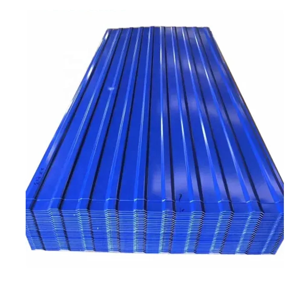 Colored PPGI Corrugated Zinc Roofing Sheet Price Per Ton trapezoid ppgi roof color coated roofing sheet