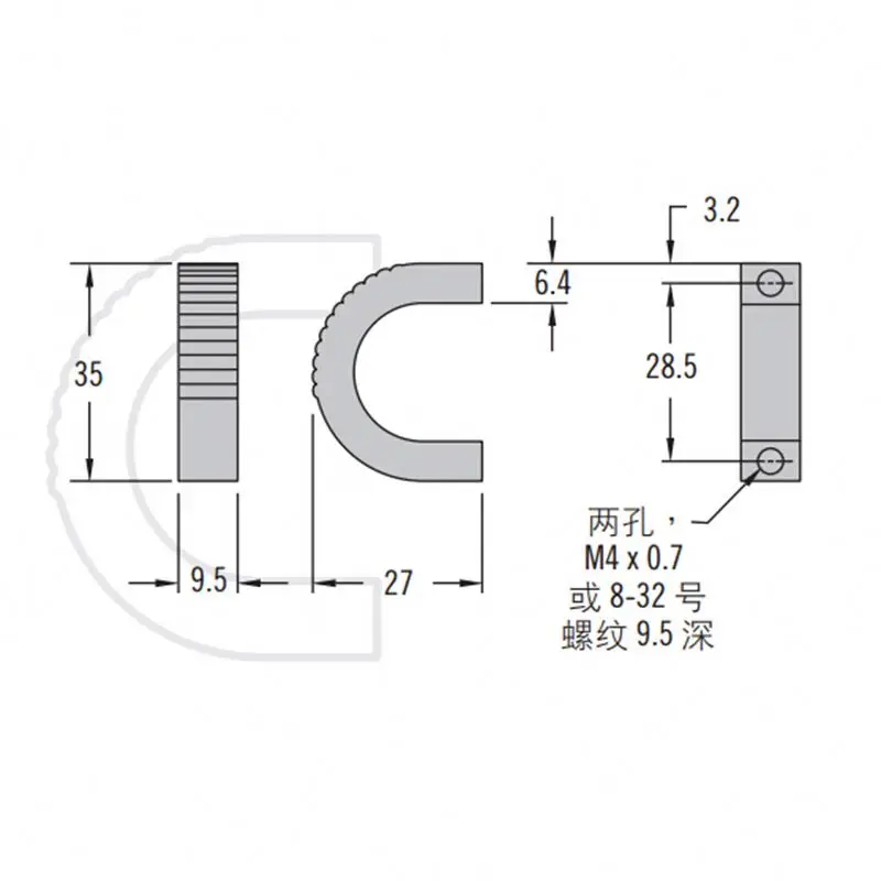 XK622-1U Enclosure Small Handles for Barn Door Hardware