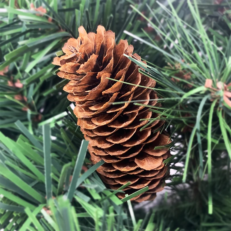 Top End PE &PVC Mixed Party Ornament Artifical Christmas Wreath With Colorful Led Light Christmas Garland