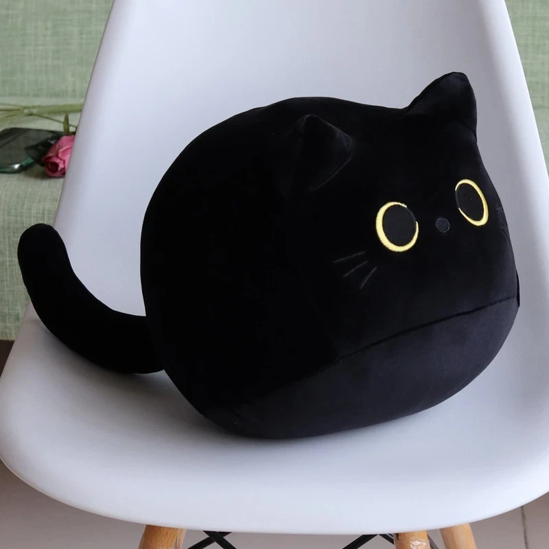 Black Cat About 8Cm  Plush Doll Toys Cute High Quality Gifts for Boys and Girls Stuffed Soft Pillow Animal Toy