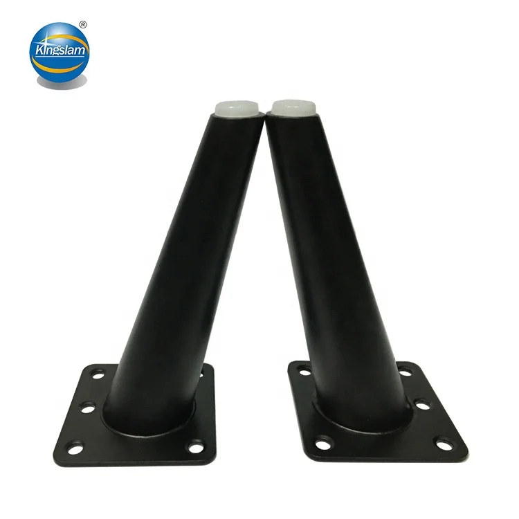 7 Inch Steel Furniture Table Leg Round Tapered Sofa Legs, Slant Metal Cabinet Feet Furniture Leg Hardware for Coffee Table