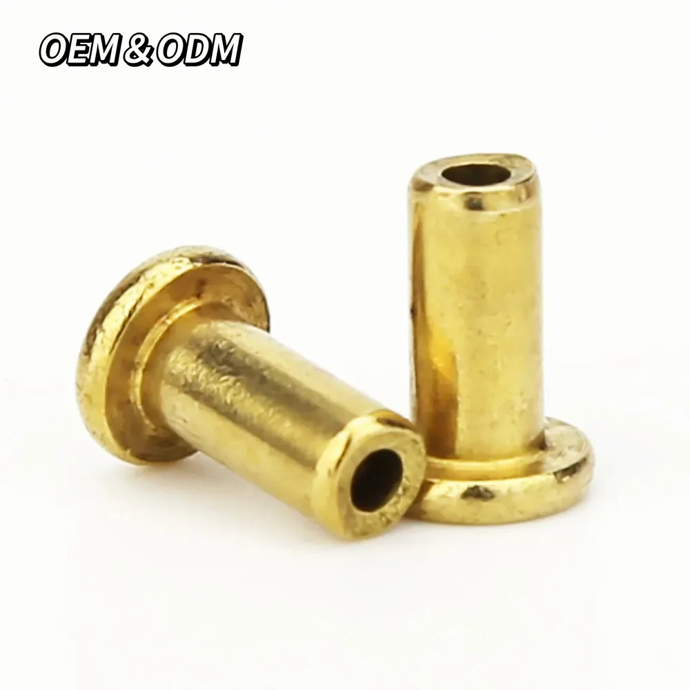 Flat Round Head Nickel Zinc Carbon Steel Semi-Hollow Semi-Tubular Semi Hollow Tubular Rivet