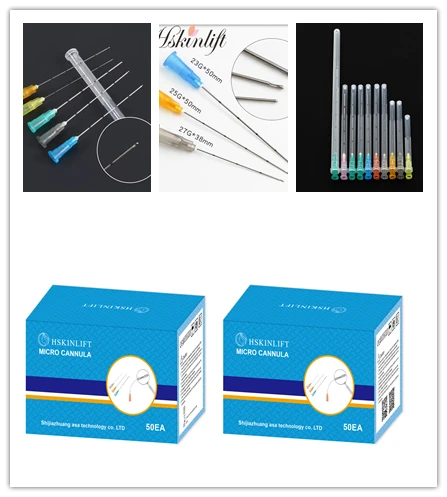Новый продукт, запуск в 2021 году, оптовая продажа игл Micro cannula 23 г для тонкого дермального наполнителя