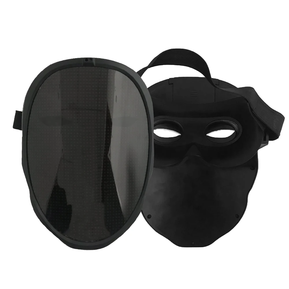 Led Mask for Adults EDM Costume Cosplay Party full face Masks LED Halloween mask with App Blue tooth Programmable