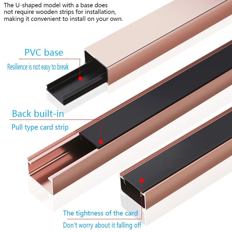 New Design waterproof metal U extruded aluminum  profiles closing line Ceramic Edge corner flooring accessories