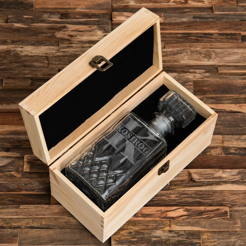 hot sale pine wood wine storage solid wood natural color custom logo flip lid wine wooden box