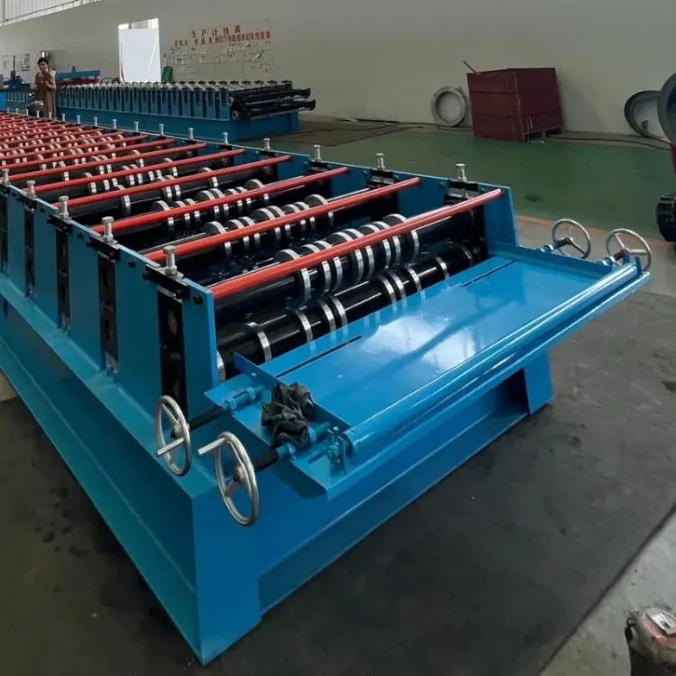Hot-sale 858 carriage board panel machine platform floor making machine sheet metal roll forming machine