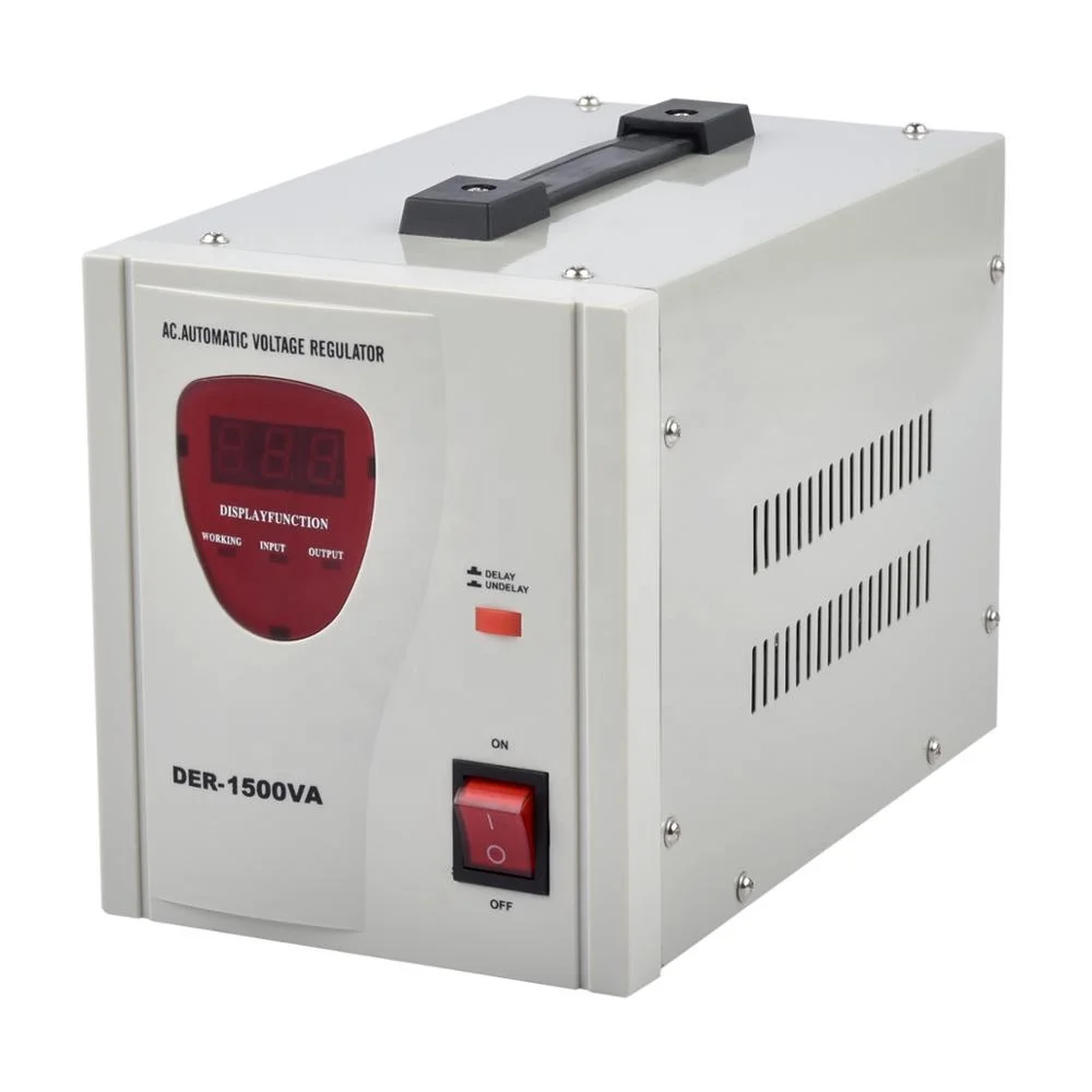 
220V/110V 50Hz/60Hz LED Automatic Voltage Regulator Stabilizer DER-500VA 1000 VA 1500VA 2000VA 3000VA 5000VA 