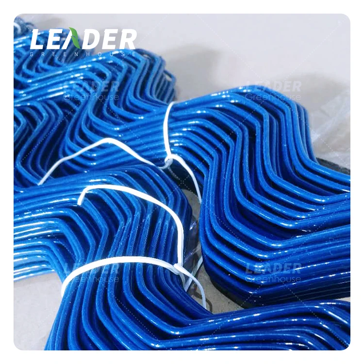 agricultural greenhouse cheap easy install film lock wire 2.0mm 2.3mm 2m/pcs plastic dipping spring wire zigzag