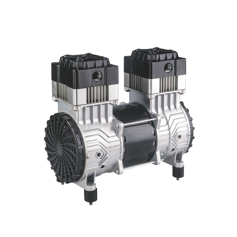 750W -930 mBar Dty Oil Free Vacuum Pump OLF1500D Lab Dental Medica Oil Free Air Compressor Oil Free Head Rocking Piston Type